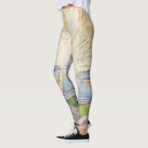 Legging Edvard Munch Sunrise Art Nouveau Expressionismo