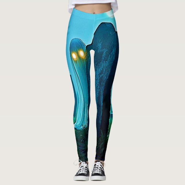 Legging Eerie Glimpse de Graveyard Ghost (Frente)