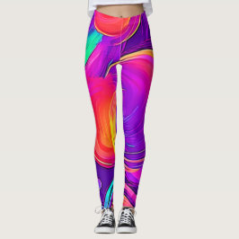 Legging Eetal Neon: Sonhos Abstrato