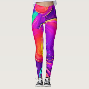 Legging Eetal Neon: Sonhos Abstrato