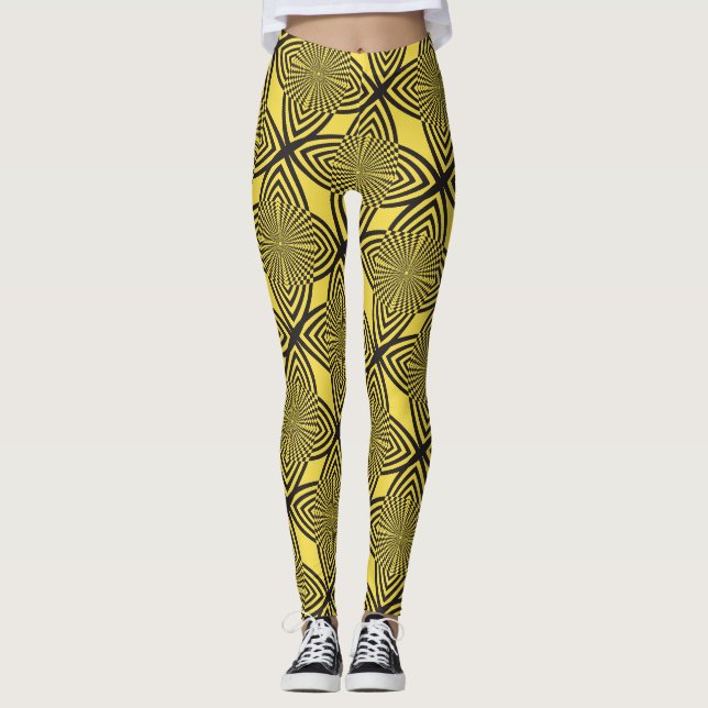 Legging efeito de borboleta abstrato (Frente)
