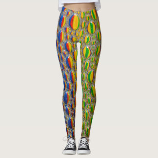 Legging Efeito de pele animal abstrato do design