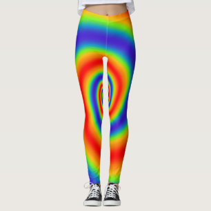 Legging Efeito Espiral Colorido Gradiente Original