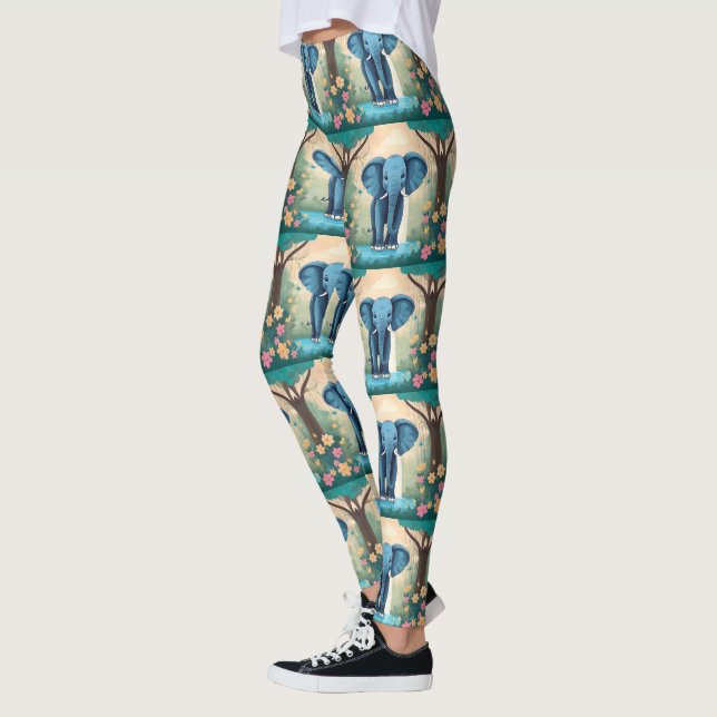 Legging Elefante Balear Azul, (Esquerda)