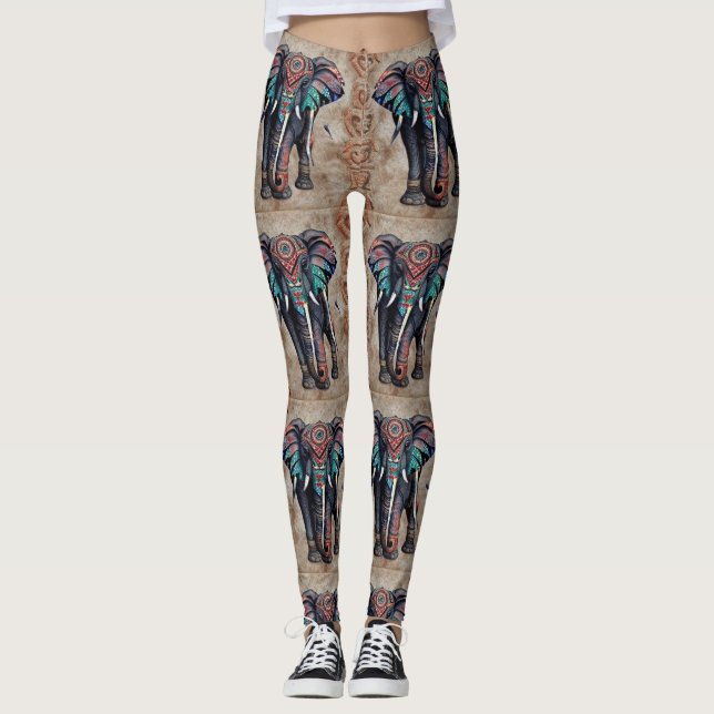 Legging Elefante Design índio (Frente)