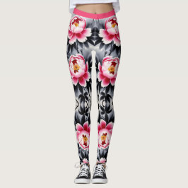 Legging Elegance in Bloom: Floral Harmony printed