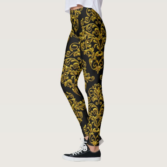 Legging Elegância Big Sassy Damask (Esquerda)