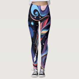 Legging Elegância da Pena Cósmica