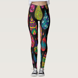Legging elegância floral, fundo abstrato.