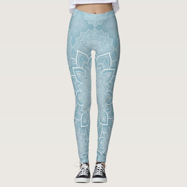 Legging Elegant Flat Icy Blue Mandala  (Frente)