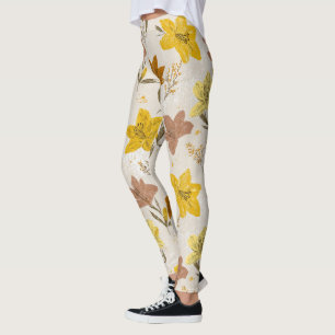 Legging Elegante Amaryllis Brilho Córregos de Maternidade