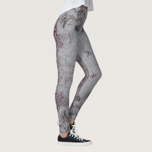 Legging Elegante Anjo Moderno Vintage Trendy Floral