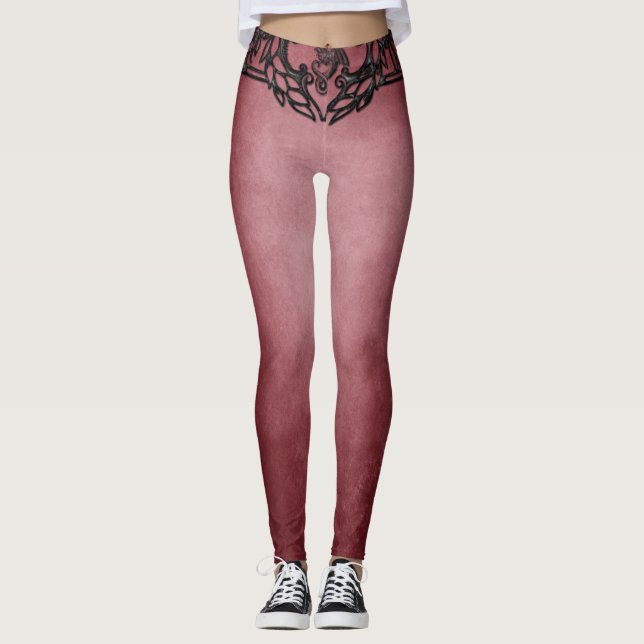Legging Elegante burgundy moderno (Frente)