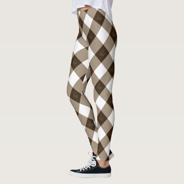 Legging Elegante e Design de padrão chic (Esquerda)