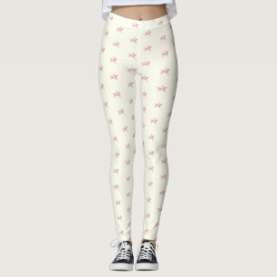 Legging Elegante Girly Pink White Horseback Anel