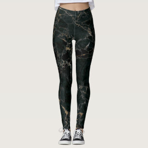 Legging Elegante mármore negro: fundo texturizado
