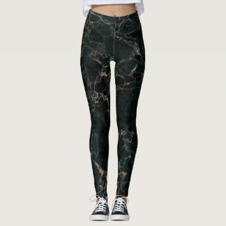 Legging Elegante mármore negro: fundo texturizado
