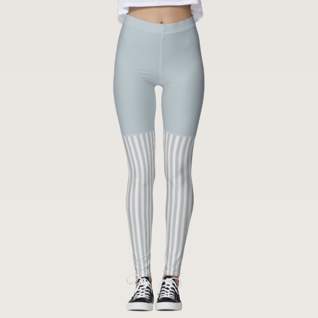 Legging Elegante Náutico Clássico Azul-Marinho (Frente)