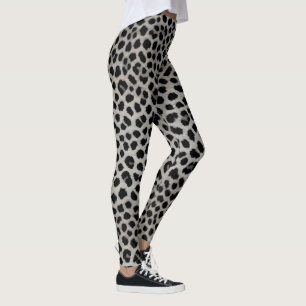 Legging Elegante Trendy Luxury Coleção Branca de Leopardo