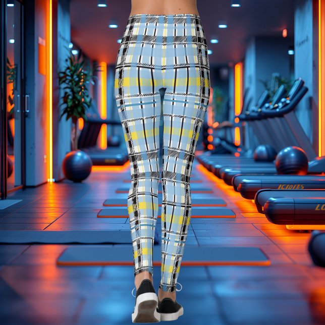 Legging Elegantes padrões de xadrez escocês para Plaid sof (Criador carregado)