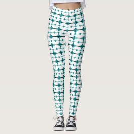 Legging Elementos da arte em verde-real