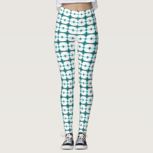 Legging Elementos da arte em verde-real