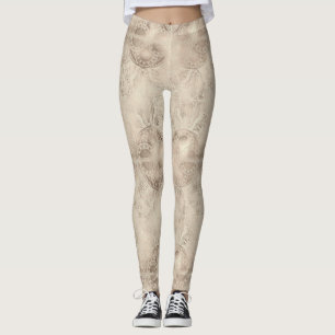 Legging Elementos egípcios envelhecidos