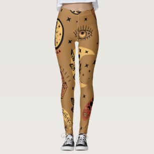 Legging Elementos Mágicos: padrão sem costura