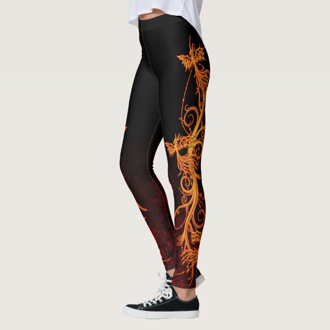 Legging Elevação das caneleiras de Phoenix (Esquerda)