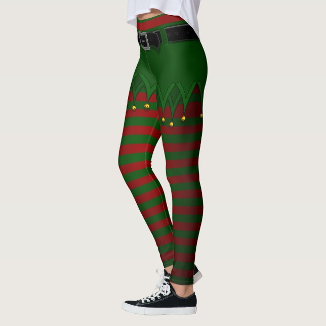 Legging Elf Costume Legggings de Natal (Esquerda)
