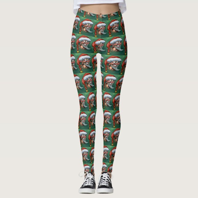 Legging Elf de Natal (Frente)