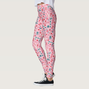 Legging Elf Holiday Candy Pattern