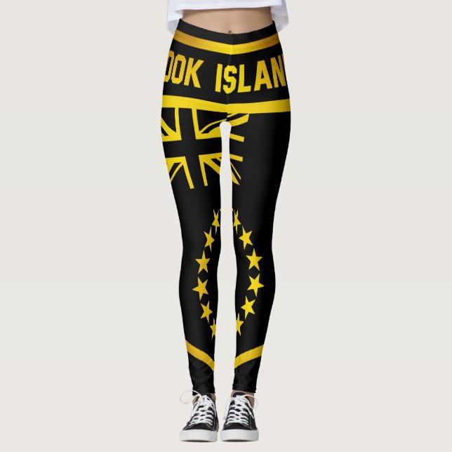 Legging Emblema das Ilhas Cook (Frente)