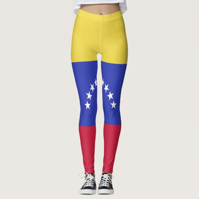 Legging Emblema de bandeira da Venezuela (Frente)