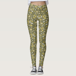 Legging Embrace Nature with Elegant Floral Patterns