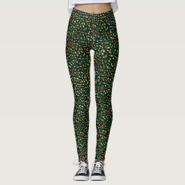 Legging Emerald e Dourado Safari Series Design 1
