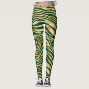 Legging Emerald e Dourado Safari Series Design 4