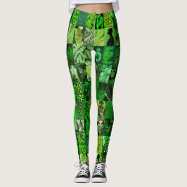 Legging Emerald Green Collage
