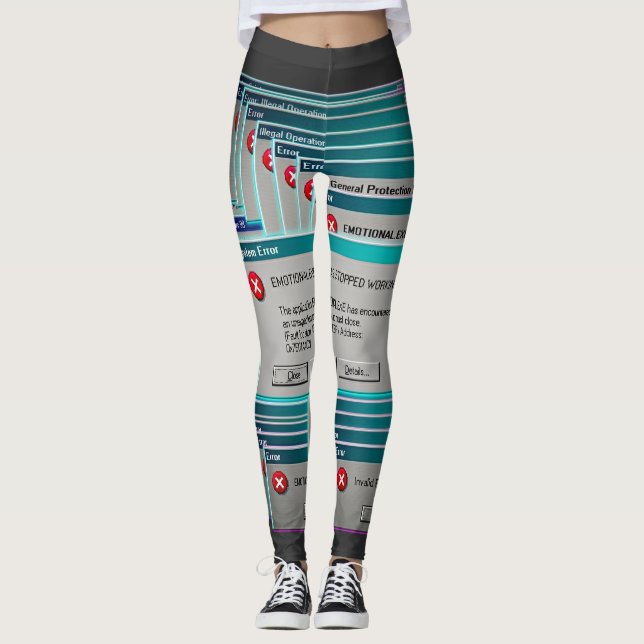 Legging Emotional.exe Parou de Funcionar Computador Retro  (Frente)
