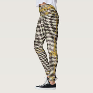 Legging Emperrar Dourada Cadeia Emblem Black Cream Houndst
