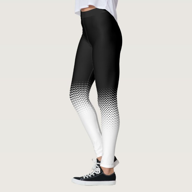 Legging en blanco y negro con lunares (Esquerda)