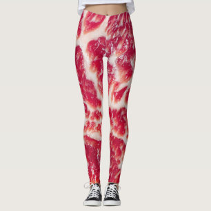 Legging Encerramento da textura do bife marmoreado