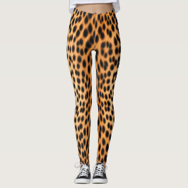 Legging Energia do Leopardo Selvagem – Moda Ousada com Est