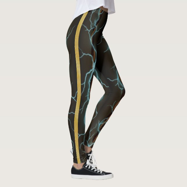 Legging Energia Elétrica Com Bandas (Direita)