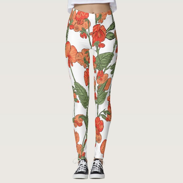 Legging Energização Floral (Frente)