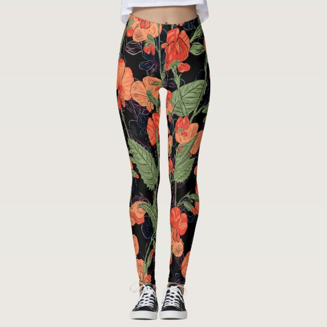 Legging Energização Floral (Frente)