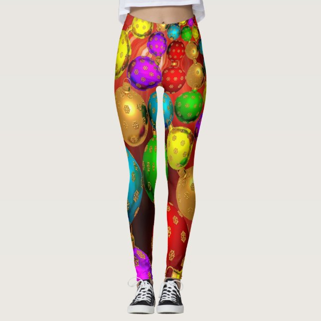 Legging Enfeites de natal Jamboree (Frente)