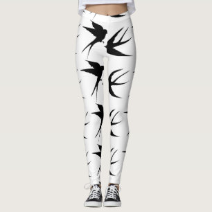 Legging Engolir Aves Silhouettes Thunder_Cove