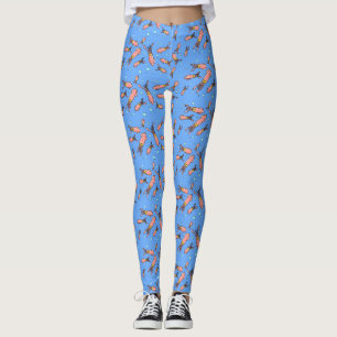 Legging Engraçada escola de lulas com desenhos animados