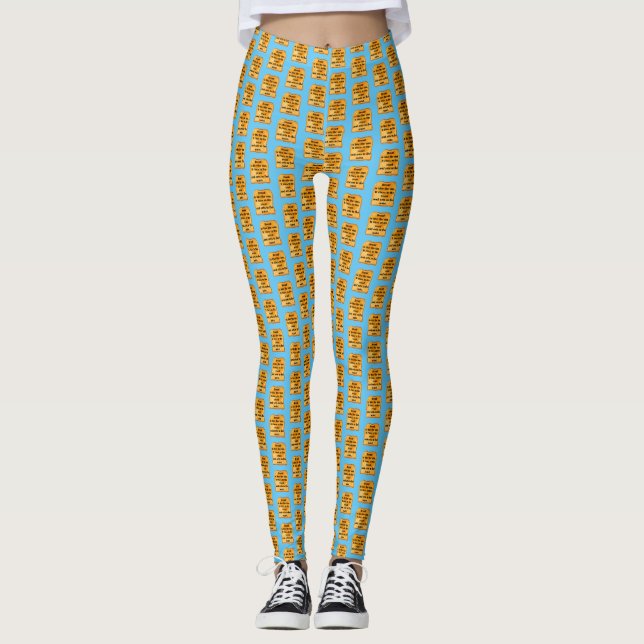 Legging Engraçado. Pão é como o sol. (Frente)